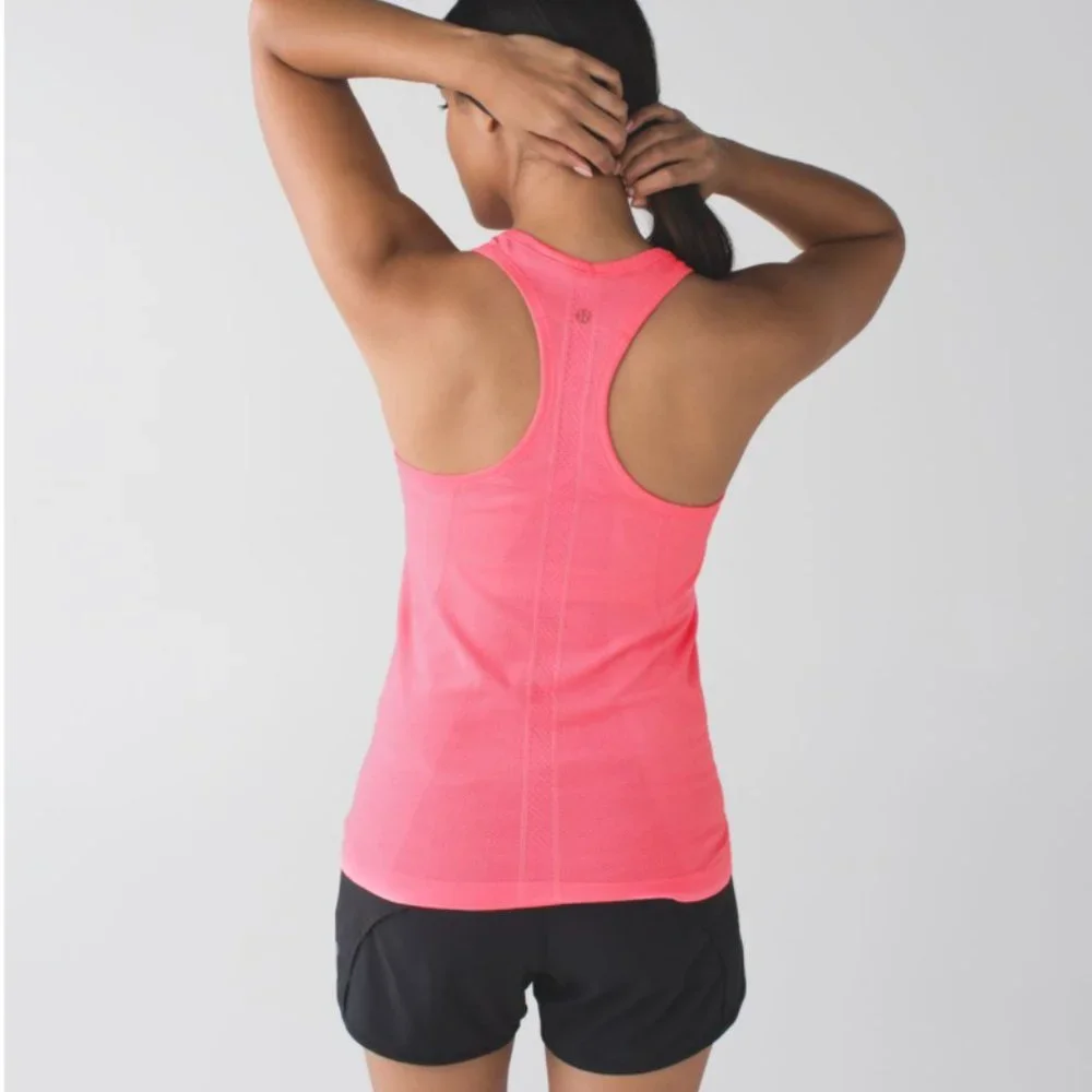 Lululemon Swiftly Tech Racerback Heathered Neon Pink